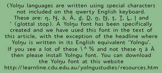 Yolngu Font