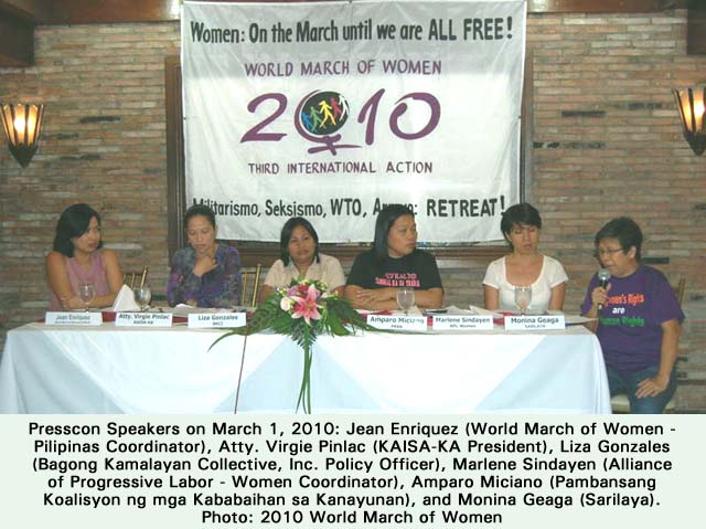 World March of Women Press Conference