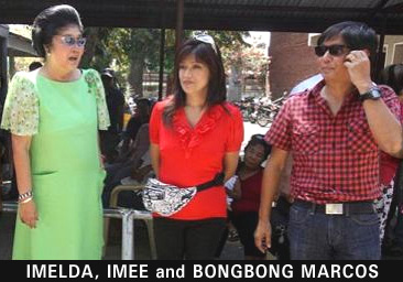 Imelda, Imee and BongBong Marcos
